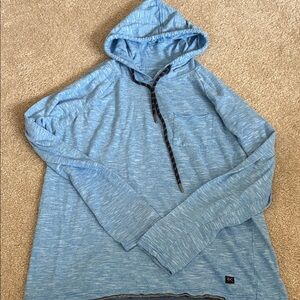 Blue Long Sleeve Hoodie Tee